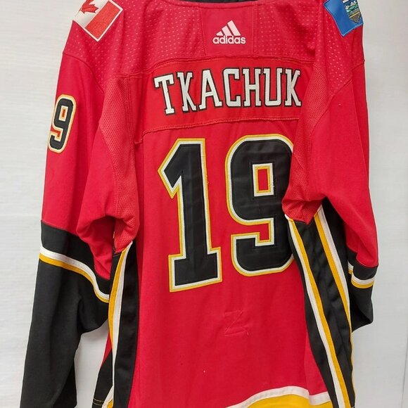 (N90192-1) Adidas Calgary Flames #19 Tkachuk Game Ready Jersey - Picture 2 of 8